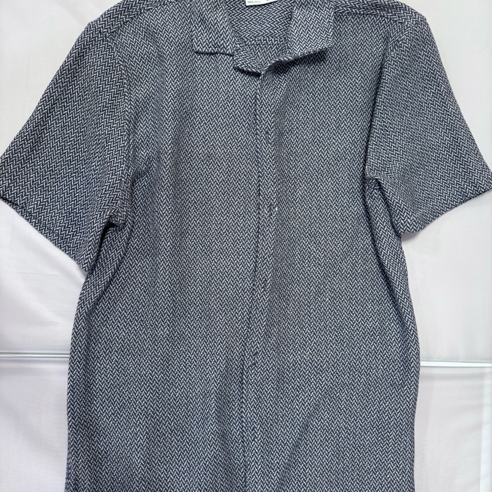 Larsson & Co Premium Men’s Short Sleeve Button Down Shirt XL